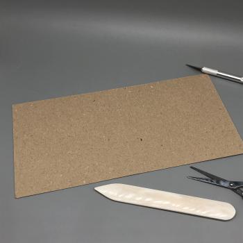 Kartonbogen quadratisch Papier Grußkarten kraft ungefaltet Falzbein